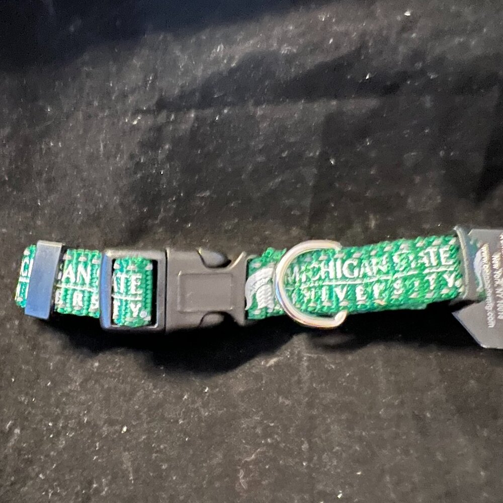 Pup Rally Michigan State Spartans Reflective Collar NWT Various Sizes